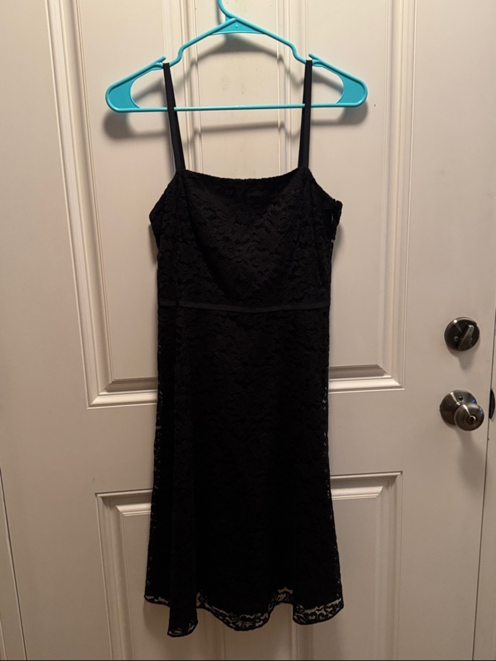 Ann Taylor Black Lace A-line Dress